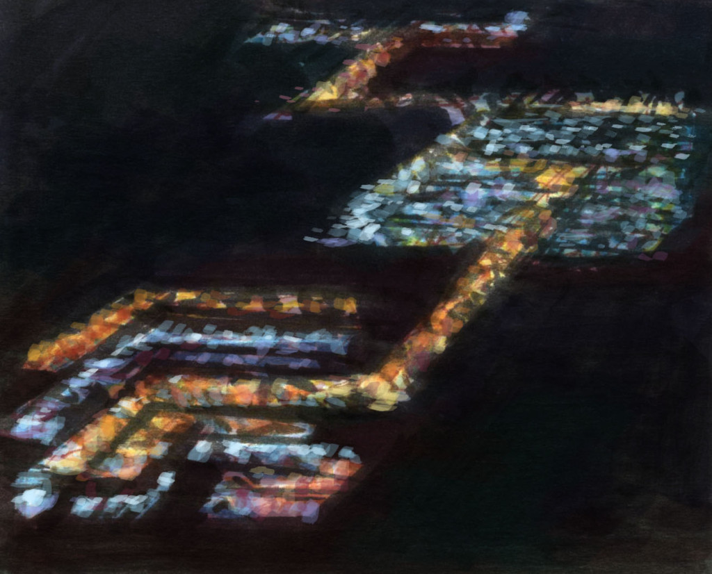 Sketchbook 12 037 Flying over India copyright Michael J Trujillo